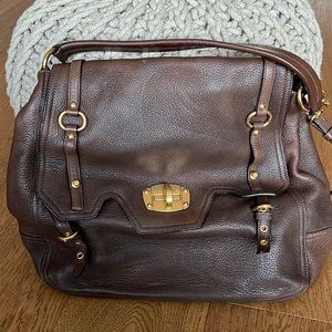 Authentic Miu Miu leather shoulder bag
